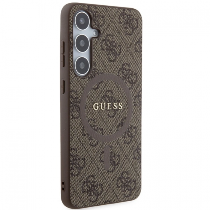 Guess - Guess Galaxy S24 Plus Mobilskal Magsafe 4G Collection - Brun