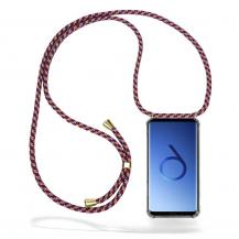 CoveredGear-Necklace - Boom Galaxy S9 mobilhalsband skal - Red Camo Cord