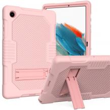 A-One Brand - Galaxy Tab A8 10.5 (2021) Skal Robot B2 Kickstand - Rosa Guld