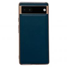 A-One Brand - Google Pixel 7 Skal Äkta Läder Electroplating - Grön