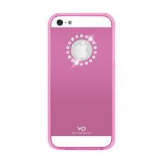 White Diamonds - White Diamonds Metal Flower till Apple iPhone 5/5S/SE- Rosa