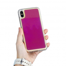 A-One Brand - Liquid Neon Sand skal till iPhone Xs Max - Violet