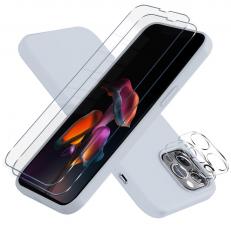 OEM - iPhone 13 Pro Max [5-PACK] 1 X Skal, 2 X Kameralinsskydd, 2 X Härdat Glas, Blå