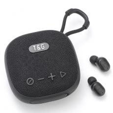 A-One Brand - T&G TG813 2-i-1 TWS Trådlös Högtalare Bluetooth Hörlurar - Svart