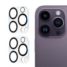 A-One Brand - [2-Pack] iPhone 15 Pro Max/15 Pro Kameralinsskydd i Härdat glas