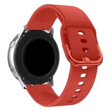 OEM - Universal Watch Armband (22mm) Silicone TYS - Röd