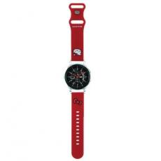 Hello Kitty - Hello Kitty Galaxy Watch (22mm) Armband Kitty Head Silikon - Röd