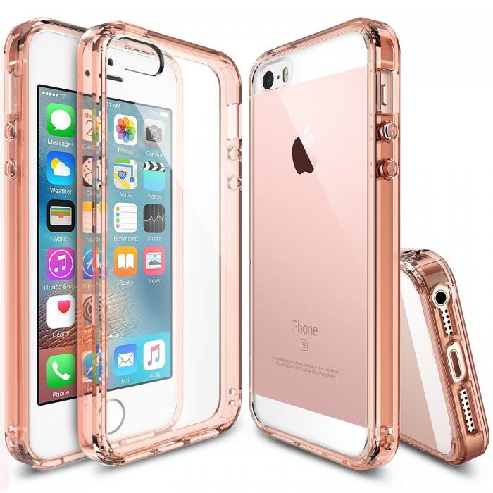 UTGATT5 - RINGKE Fusion skal till Apple iPhone 5/5S/SE - Rose Gold
