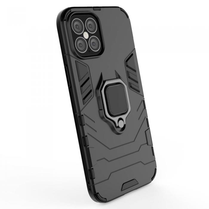 A-One Brand - Hybrid Ring MobiliPhone 12 Pro Max Skal - Svart