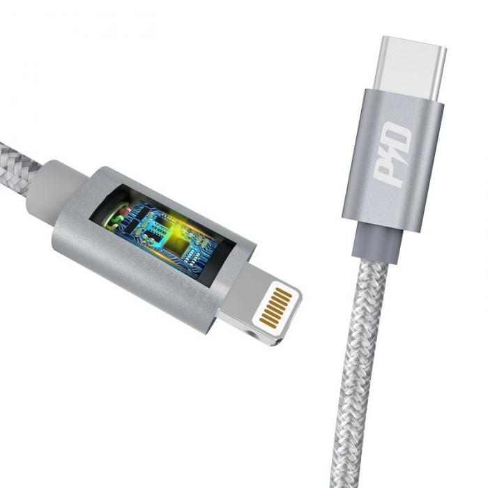 UTGATT5 - Dudao USB Type C lightning 45W 1m Kabel Gr