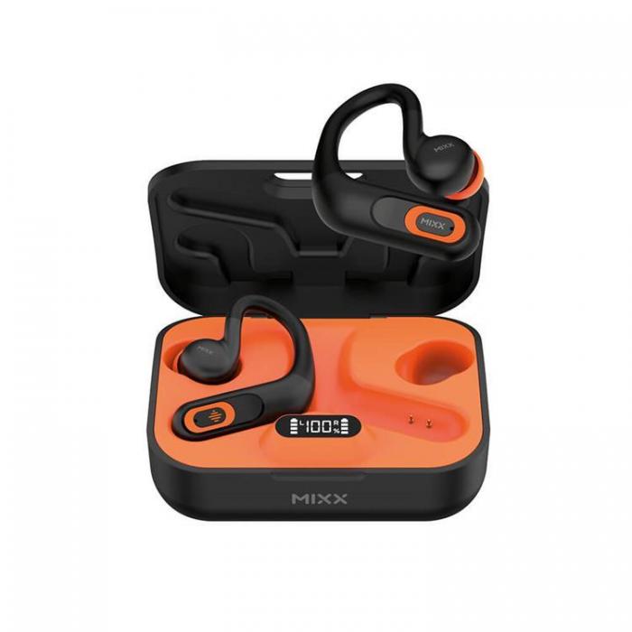 MIXX - MIXX Hrlur Sports Charge In-Ear Hook TWS - Svart/Orange