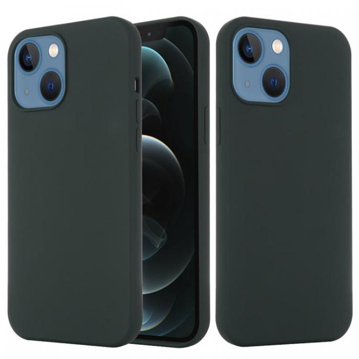A-One Brand - iPhone 14 Skal Magsafe Silicone Ultra Slim - Mrkgrn