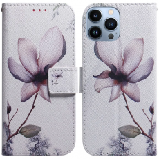 Taltech - iPhone 15 Pro Plånboksfodral med Tryck - Rosa Blomma