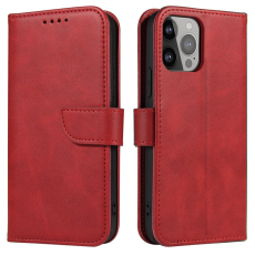OEM - iPhone 15 Pro Plånboksfodral Magnet Stativ - Röd
