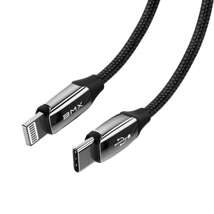 UTGATT5 - Baseus BMX MFI USB Type C PD 18W - lightning Kabel 1,8 m Svart