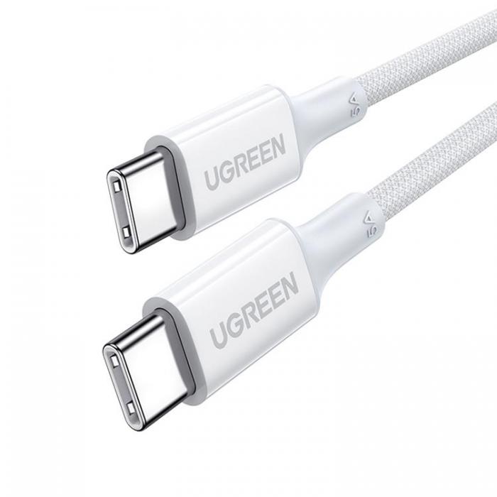 Ugreen - Ugreen USB-C To USB-C US557 PD Kabel 100W 0.5m - Vit