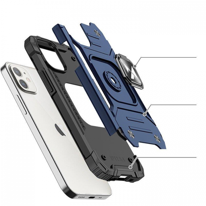 Wozinsky - Wozinsky iPhone 14 Plus Mobilskal Ringhllare Armor - Bl