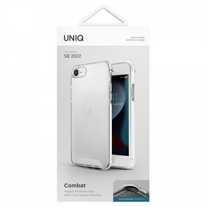 UNIQ - UNIQ iPhone 7/8/SE (2020/2022) Skal Etui Combat - Vit