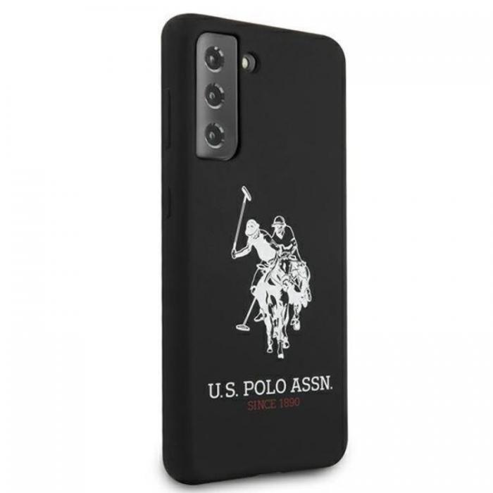 US Polo - US Polo Silicone Logo Skal Galaxy S21 Plus - Svart