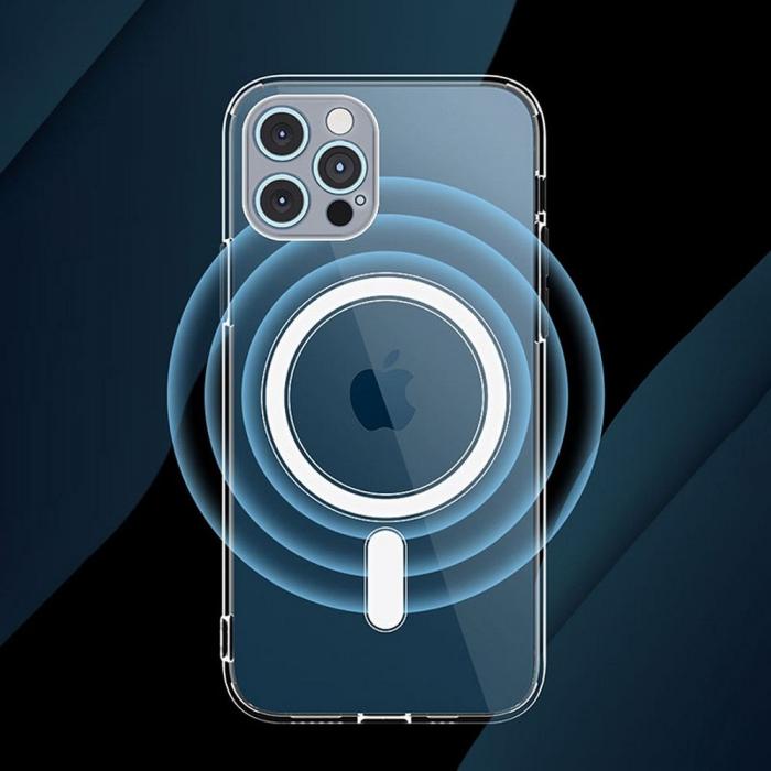 A-One Brand - iPhone 12 Mini Skal Clear Magsafe Hrdplast Transparant