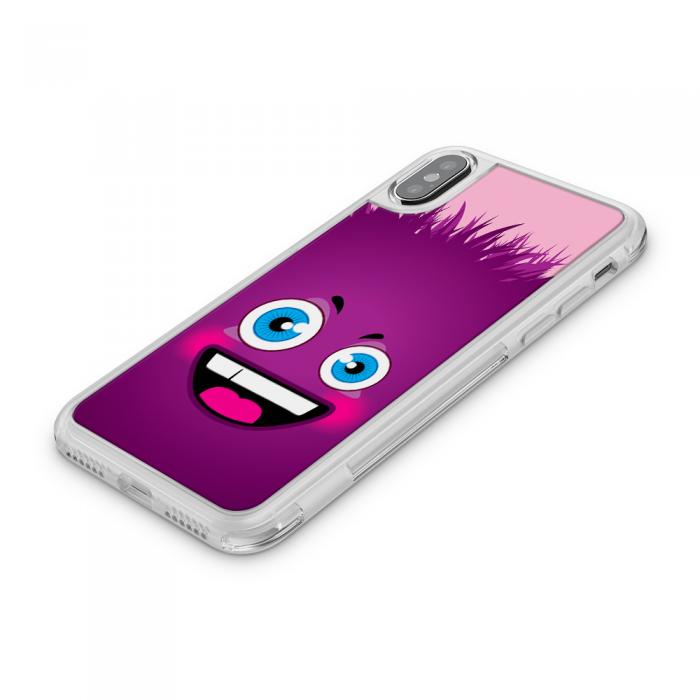 UTGATT5 - Fashion mobilskal till Apple iPhone X - Lila monster