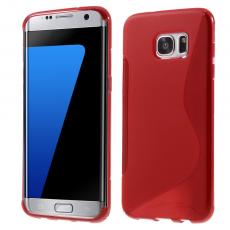 A-One Brand - Flexicase Skal till Samsung Galaxy S7 Edge - Röd