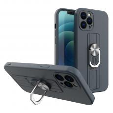 OEM - iPhone 12 mini Skal med Ringhållare - Mörkblå