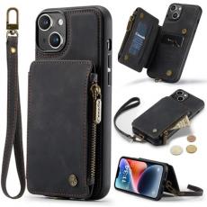 Caseme - Caseme iPhone 15 Plus Mobilskal Korthållare C20 - Svart