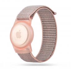 Tech-Protect - Tech-Protect Apple Airtag Armband Nylon - Rosa