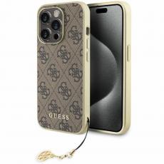Guess - Guess iPhone 15 Pro Max Mobilskal 4G Charms Collection - Brun