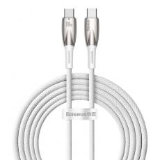 BASEUS - Baseus USB-C till USB-C Kabel 100W - Vit