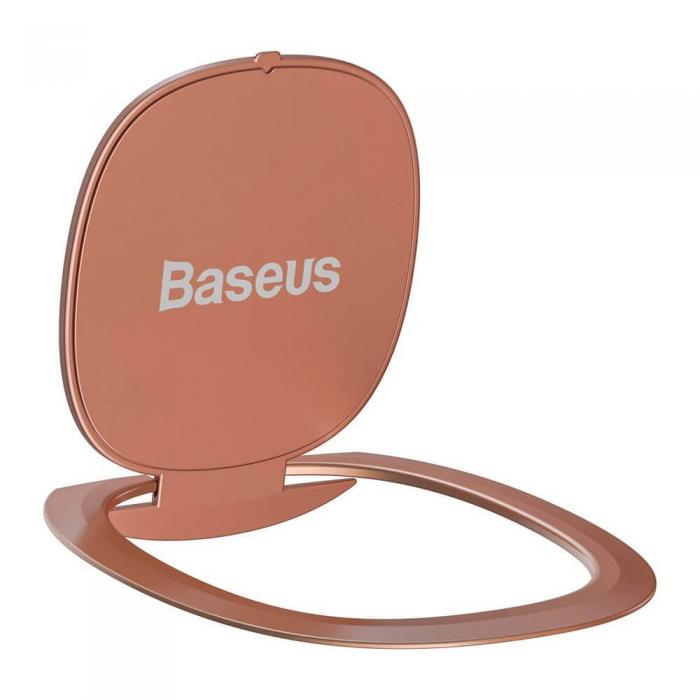 BASEUS - Baseus Ringhllare Ultra-Thin Self-adhesive kickstand - Rosa