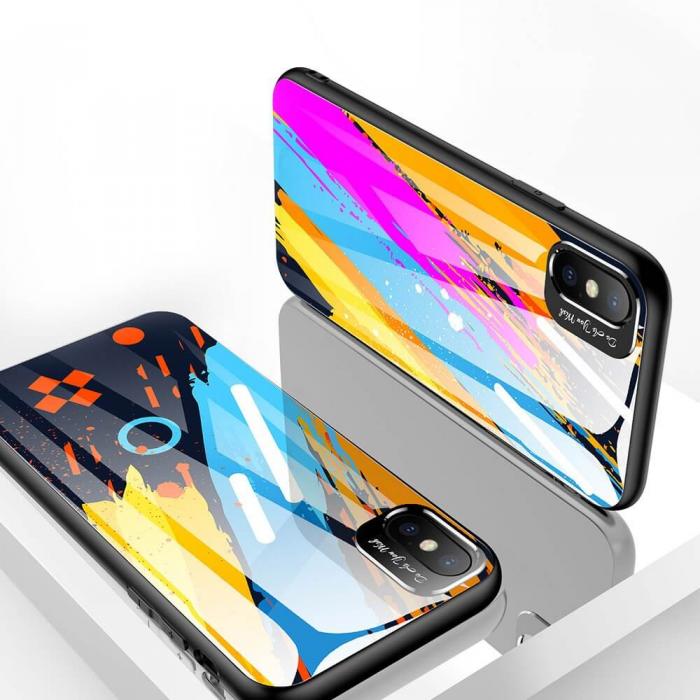 OEM - Color Glass Case skal iPhone XR Mnster 2