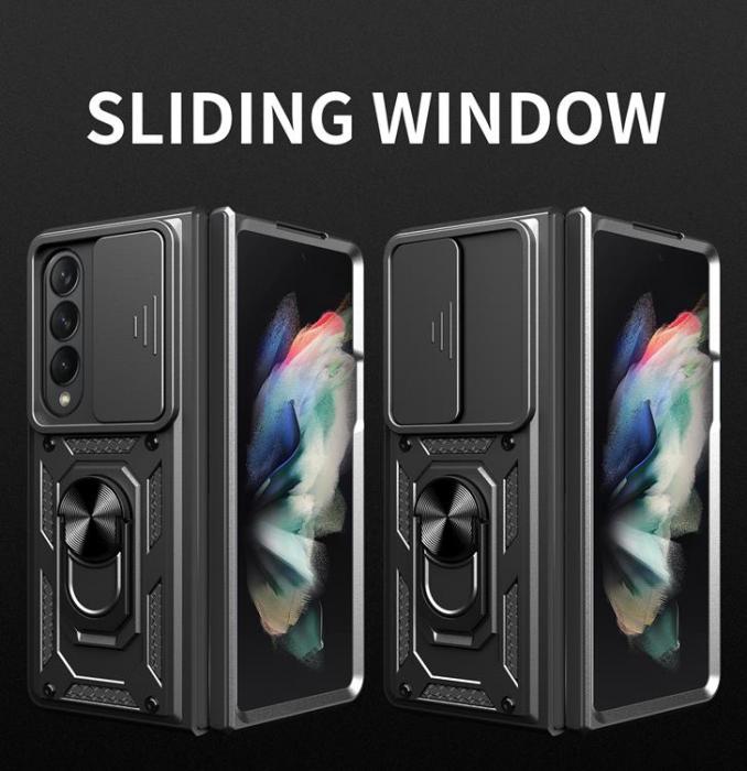 A-One Brand - Galaxy Z Fold 4 Skal Camshield Ringhllare - Rd