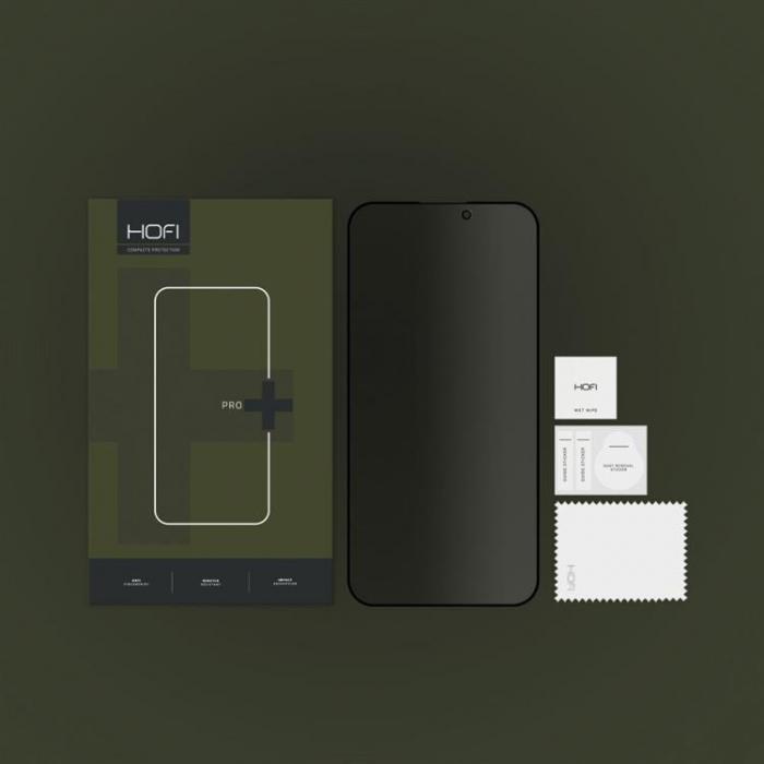 Hofi - Hofi iPhone 15 Hrdat Glas Skrmskydd Anti Spy Privacy