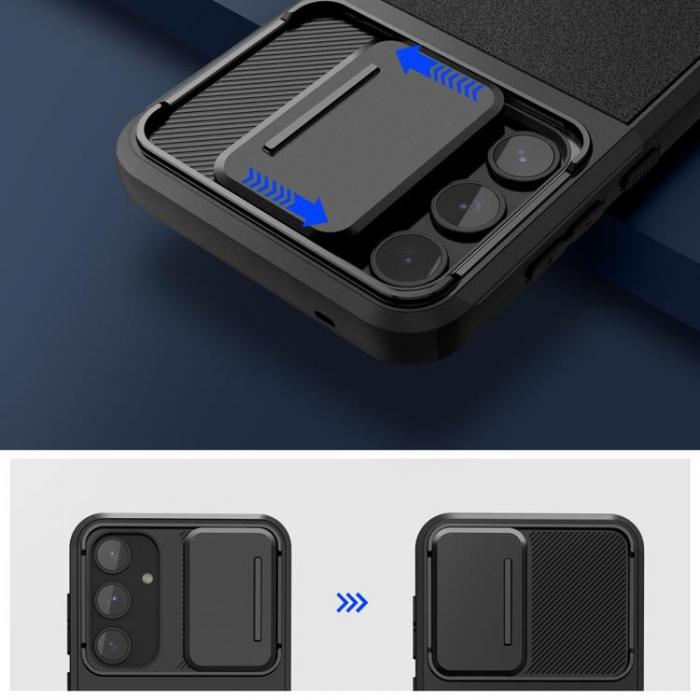 Tech-Protect - Tech-Protect Galaxy A55 5G Mobilskal Velar Cam Plus - Svart
