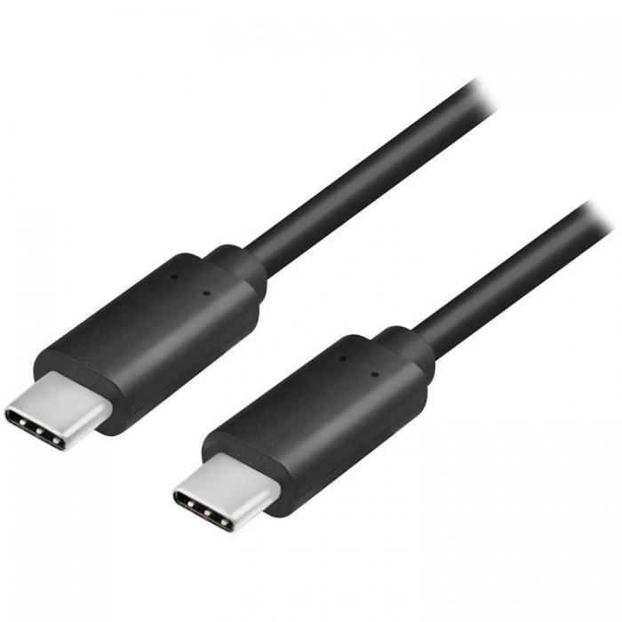 LogiLink - Logilink USB-C Till USB-C Kabel 0.5m 100W - Svart