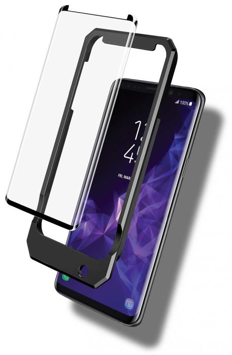 SiGN - 3D Hrdat Glas Skrmskydd fr Samsung Galaxy S9 Inkl. Monteringsram
