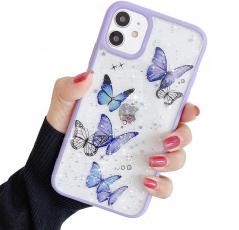 A-One Brand - Bling Star Butterfly Skal till iPhone 12 Mini - Lila