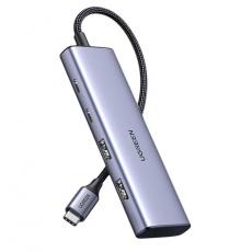 Ugreen - Ugreen 2X USB-C/USB-A HUB - Grå