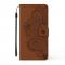 A-One Brand - Blommor iPhone 13 Pro Max Plnboksfodral - Brun