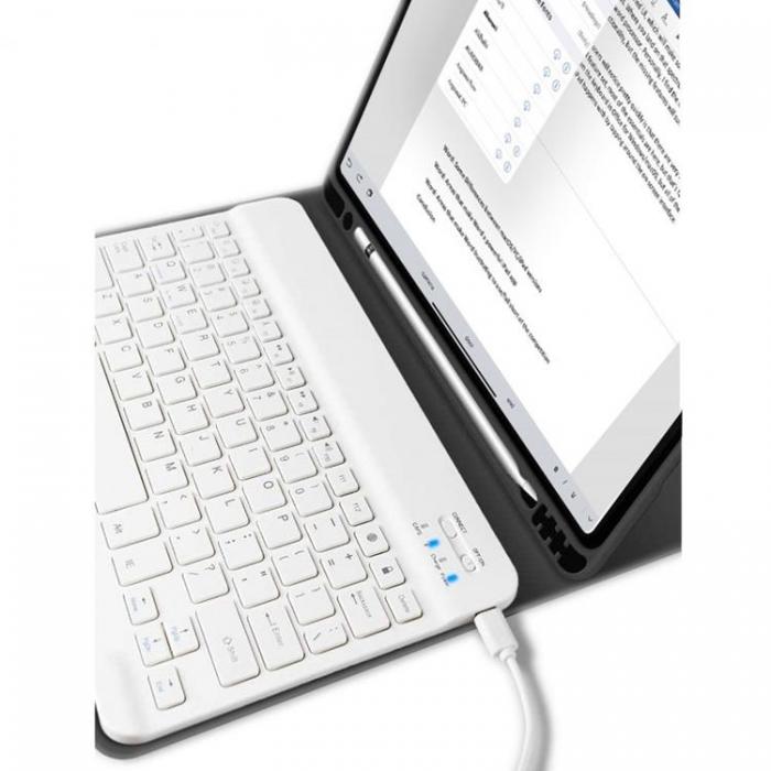 Tech-Protect - SC iPad 10.2 (2019/2020/2021) Fodral och Tangentbord - Svart