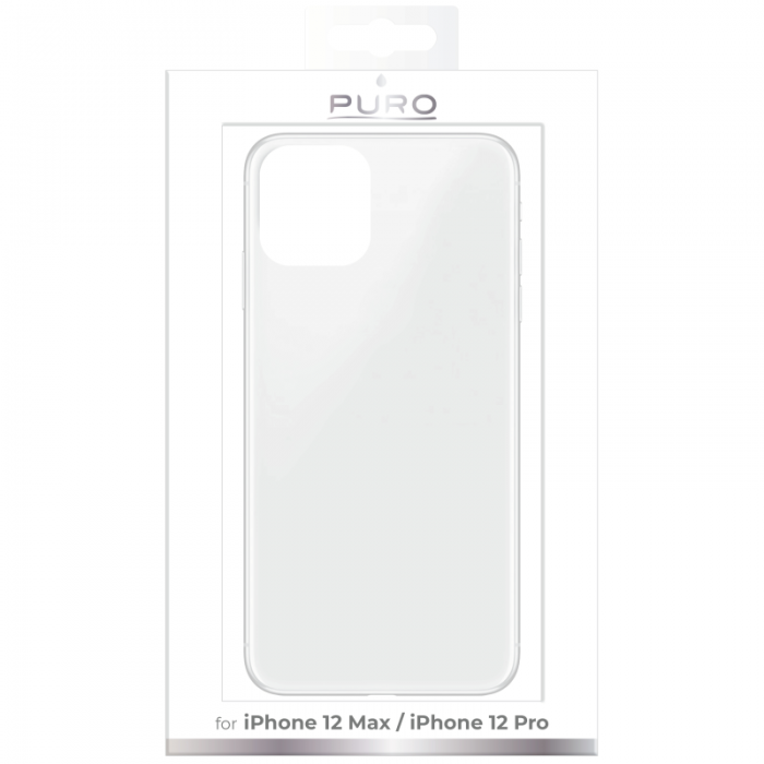 Puro - Puro Nude Cover iPhone 12 & 12 Pro - Transparent