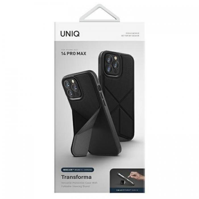 UNIQ - UNIQ iPhone 14 Pro Max Mobilskal Magsafe Transforma - Svart