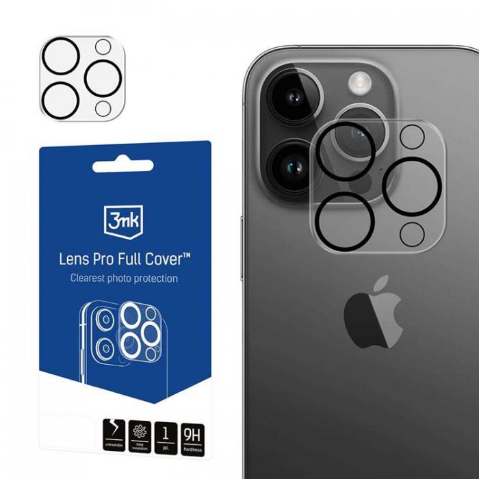 3MK - 3MK iPhone 15 Pro/15 Pro Max Kameralinsskydd i Hrdat glas