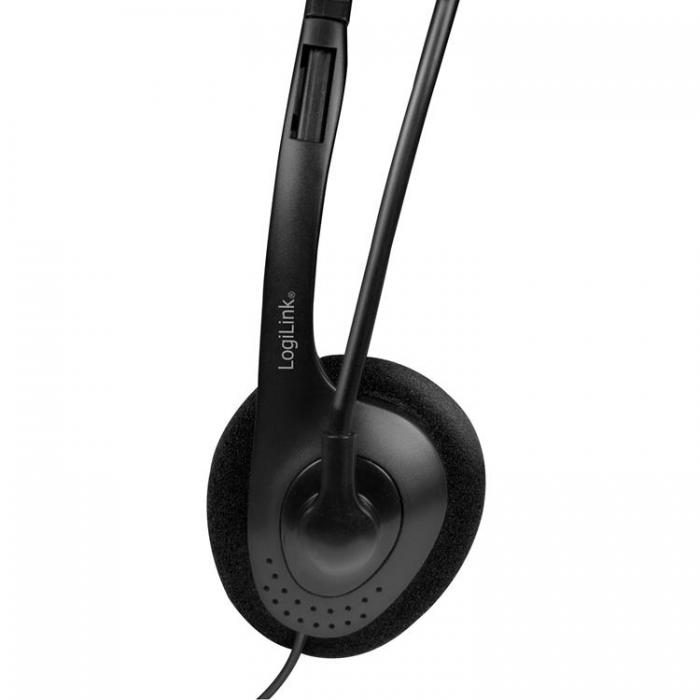 UTGATT1 - LogiLink PC-Headset Stereo Mikrofon 1x3,5mm - Kontakt