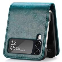 A-One Brand - Galaxy Z Flip 4 Plånboksfodral Portable Folding - Grön