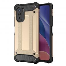 Ruhtel - Hybrid Armor Rugged Mobilskal Redmi Poco F3 - Guld