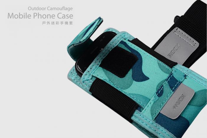 UTGATT5 - Rock Outdoor kamoflage mobilvska + armband (Ocean blue)