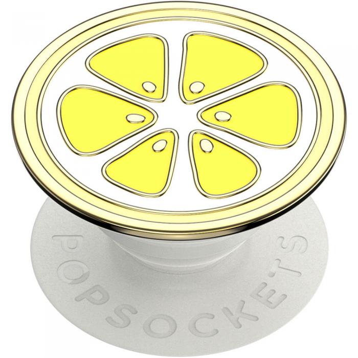 PopSockets - POPSOCKETS Enamel Lemon Slice Yellow Avtagbart Grip